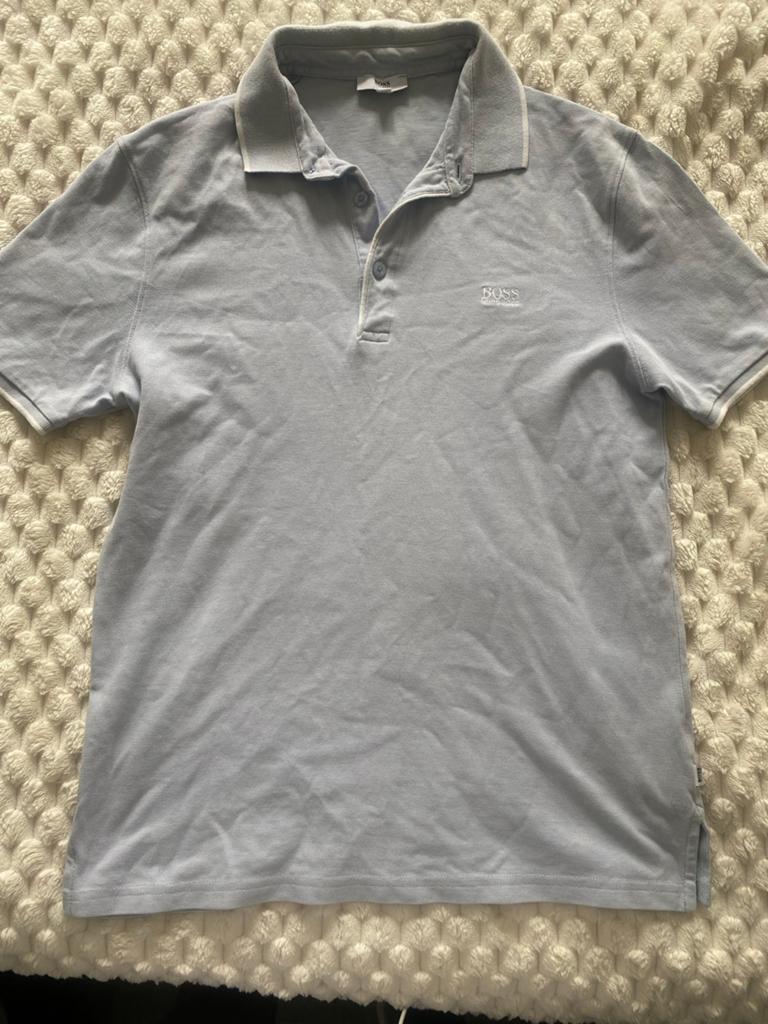 Jongens Polo - Hugo Boss - Maat16 m, Kleding | Heren, Polo's, Ophalen of Verzenden, Gedragen, Maat 48/50 (M), Blauw
