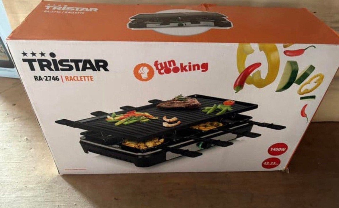 Tristar RA-2746 Raclette/ gourmetstel, Ophalen, Nieuw, 8 personen of meer