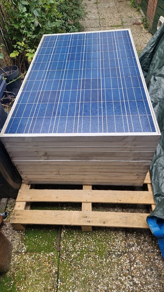 12x zonnepanelen 230W met omvormer, Doe-het-zelf en Verbouw, Zonnepanelen en Toebehoren, Ophalen, Gebruikt, Compleet systeem, 200 wattpiek of meer