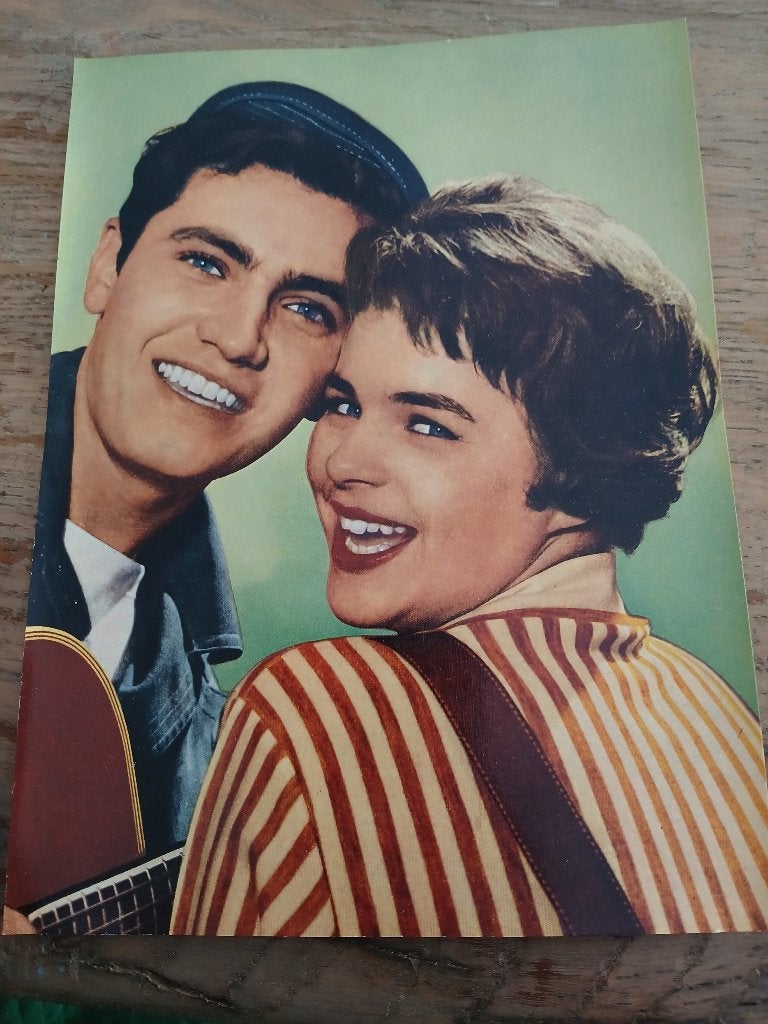 foto/kaart prent Conny Froboess-Rex Gildo, Verzamelen, Ophalen of Verzenden, 1960 tot 1980, Zo goed als nieuw, Overige onderwerpen