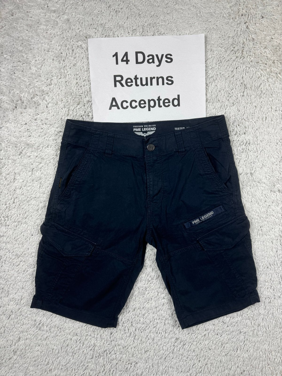 PME Legend Cargo Short Regular Fit Donkergrijs W30 2815, Verzenden, Zo goed als nieuw, H, H