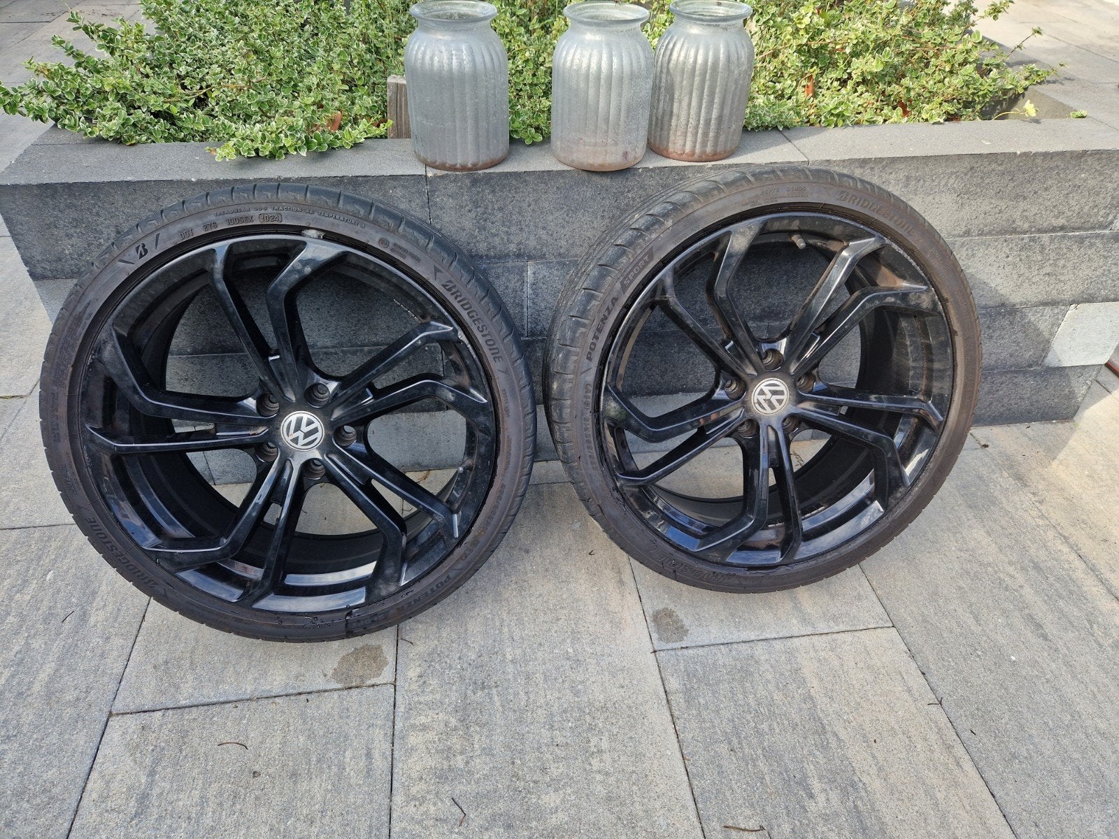 Velgen en banden Golf 7.5 GTI TCR (2 goede, 2 met wat schade, Ophalen, 18 inch, Zomerbanden, Banden en Velgen