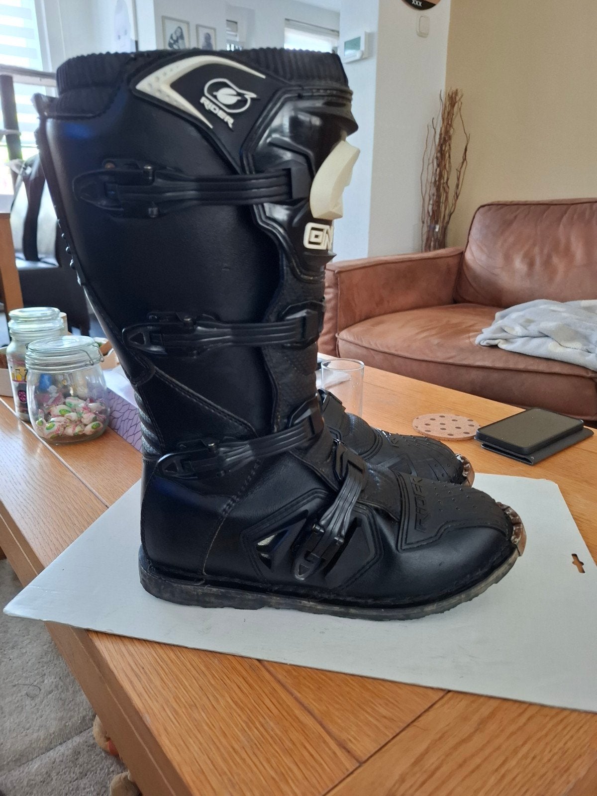 Crosslaarzen merk O'Neal RIDER maat 47, Motoren, Kleding | Motorkleding, Ophalen of Verzenden, Tweedehands, Laarzen