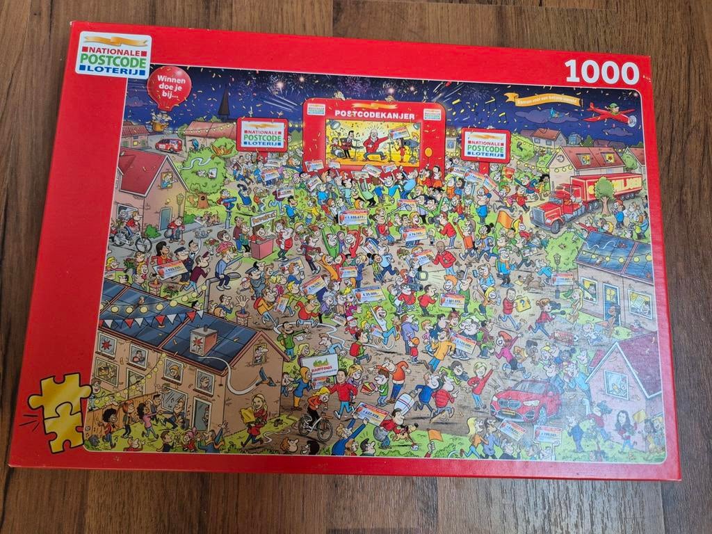 Nationale Postcode Loterij Puzzel 1000 stukjes, Ophalen of Verzenden, 500 t/m 1500 stukjes, Zo goed als nieuw, Legpuzzel