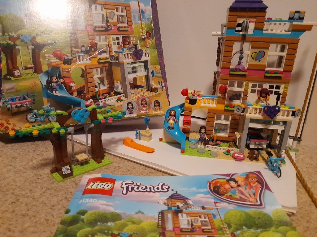 Lego Friends 41340 Vriendschapshuis met 3 minifiguren, Gebruikt, Lego, Friends, Ophalen of Verzenden