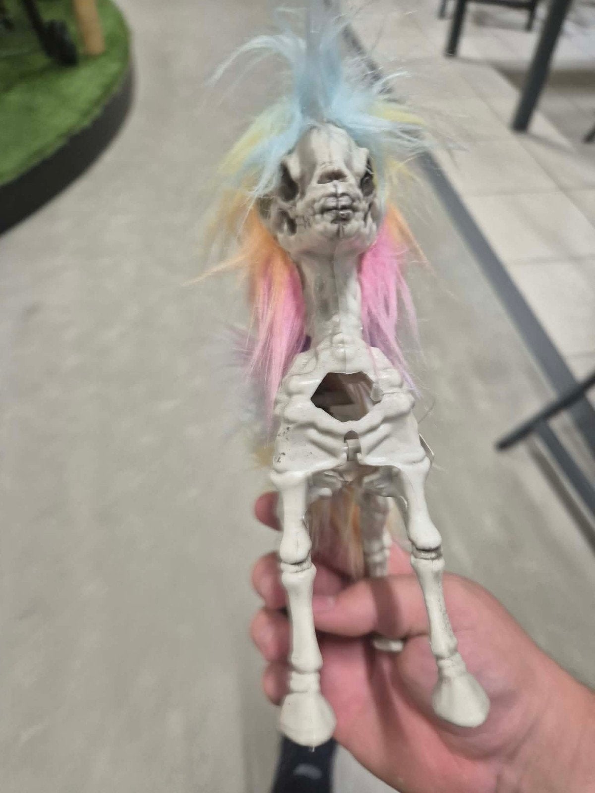 eenhorn skelet figuur, Ophalen of Verzenden, Nieuw, Versiering, Halloween of Griezel