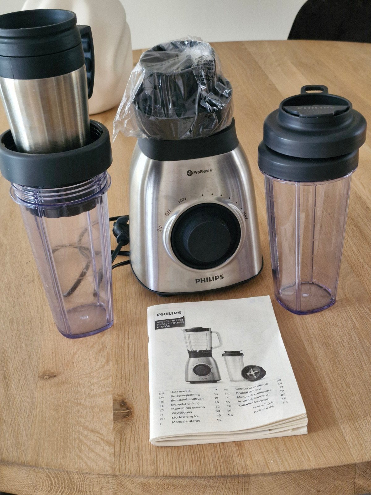 Philips ProBlend 6 Blender met 2 To-Go bekers, Ophalen, Zo goed als nieuw, Blender