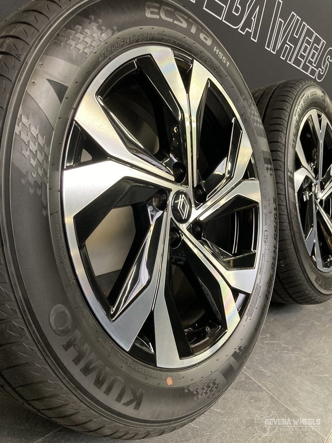 18” originele Renault Arkana Captur Symbioz velgen + banden, 18 inch, -, -, Banden en Velgen