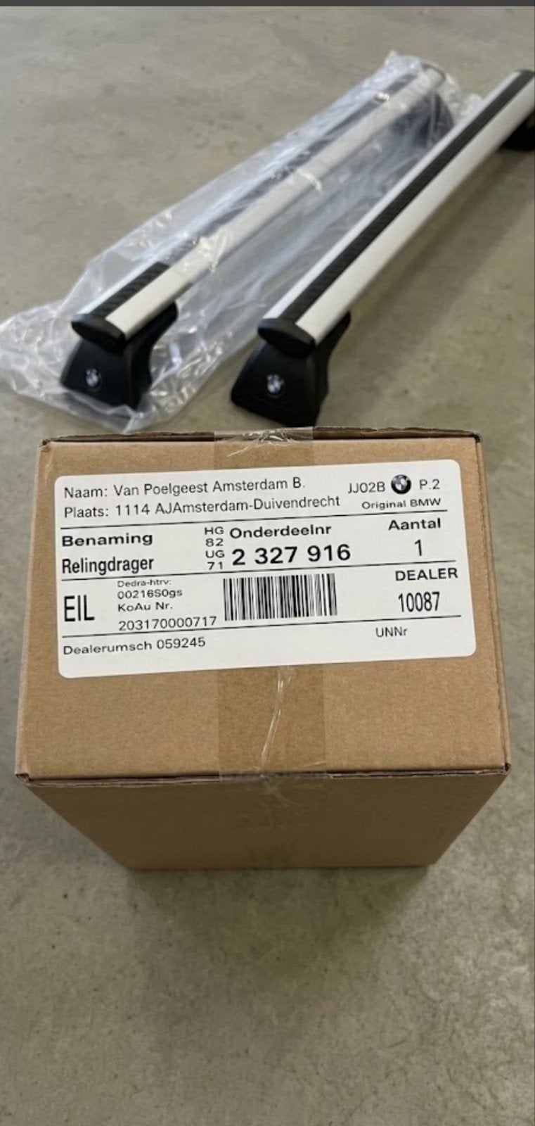 Originele MINI Cooper Relingdragers / Dakdragers (F56 / F66), Ophalen, Zo goed als nieuw