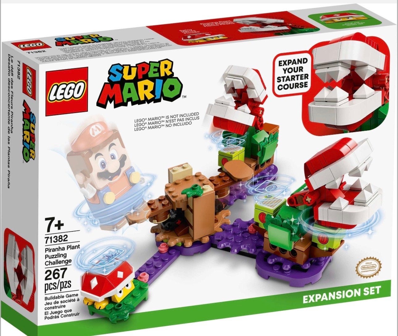 Lego Super Mario 71382 Piranha Plant Puzzling Challenge NIEU, Lego, Nieuw, Ophalen of Verzenden, Complete set