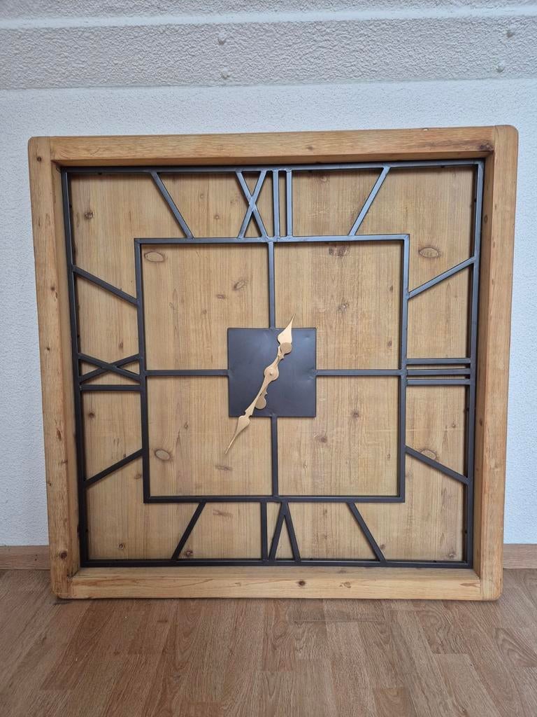 Wandklok, Huis en Inrichting, Woonaccessoires | Lijsten, Ophalen, Zo goed als nieuw, 75 tot 100 cm, 75 cm of meer