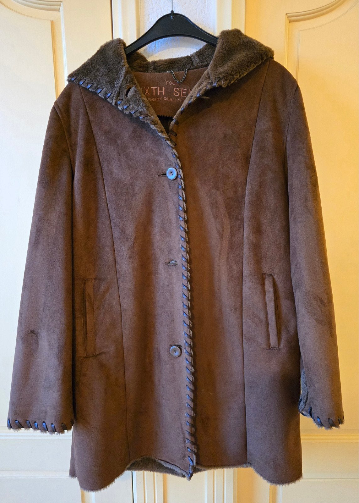 Sixth Sense Winterjas Dames Maat 40 (L) Bruin, Kleding | Dames, Bruin, Maat 42/44 (L), Sixth Sense, Ophalen of Verzenden