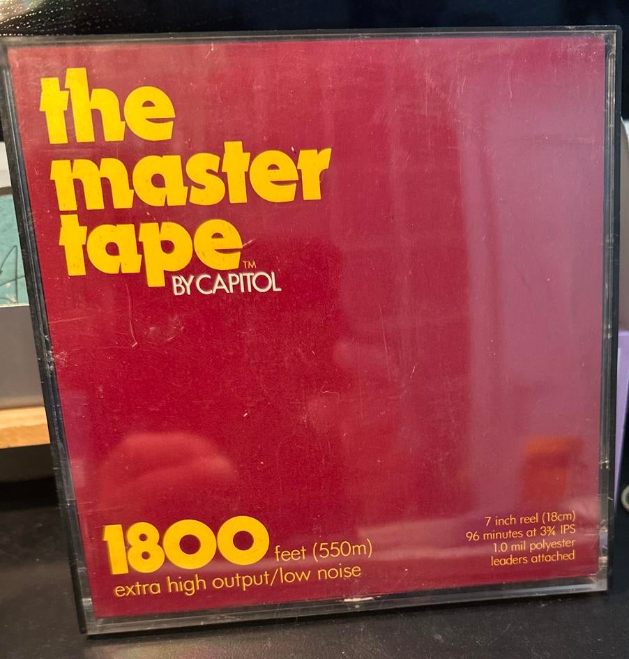 The Master Tape by Capitol - 1800ft (550m) spoel, Ophalen of Verzenden, Zo goed als nieuw, Reclamebord