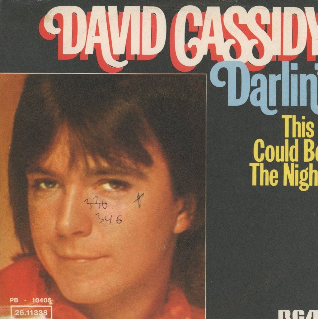 S David Cassidy - Darlin, Cd's en Dvd's, Vinyl Singles, Gebruikt, Pop, Beschermende buitenhoes, Fotohoes, Inclusief binnenhoes
