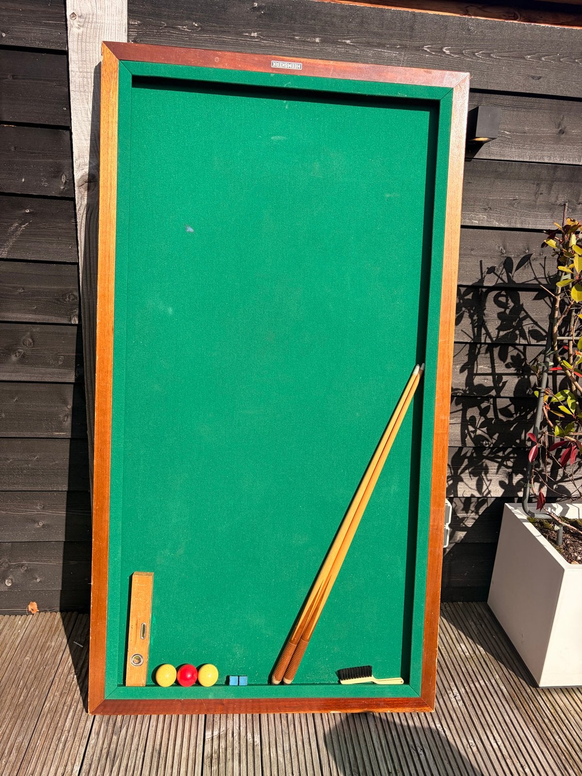 Biljarttafel met accessoires - Gebruikt, Sport en Fitness, Ophalen, Gebruikt, Biljarttafel