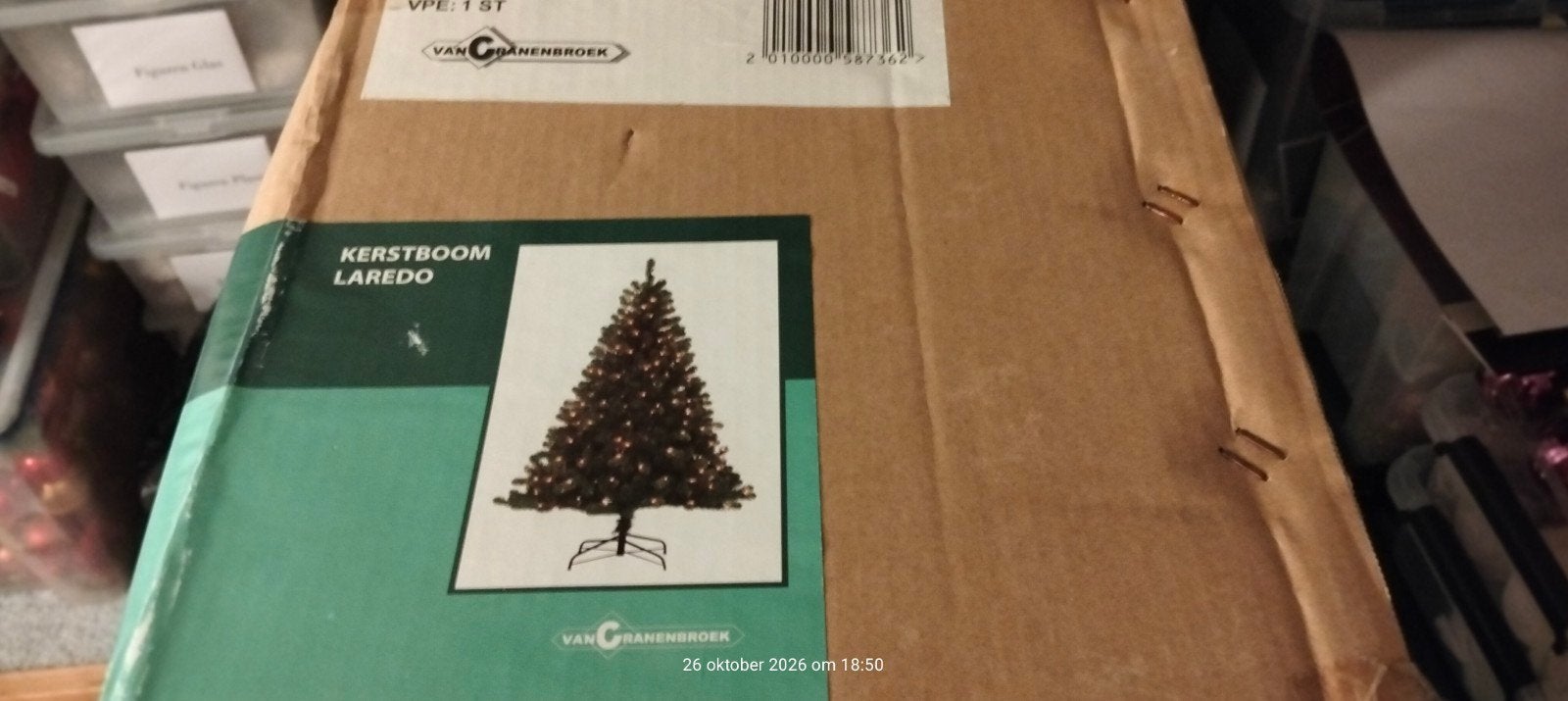 Mooie kerstboom 210 cm, gratis, Diversen, Ophalen, Gebruikt