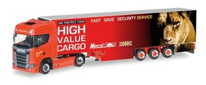 Scania S (CS20) HD Kuhlkoffer-Sattelzug Wirtz Herpa, Hobby en Vrije tijd, Modelauto's | 1:87, Nieuw, Ophalen of Verzenden, Bus of Vrachtwagen