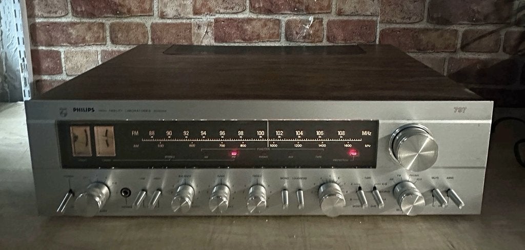 Philips Laboratories 797 Receiver Ultra Rare, Audio, Tv en Foto, Versterkers en Receivers, Ophalen of Verzenden, Minder dan 60 watt