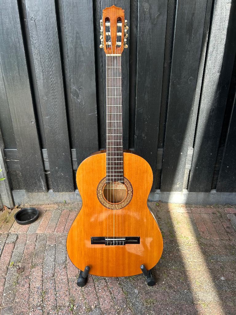 Spaanse gitaar, Aria AC-6, Japan, Ophalen of Verzenden, Gebruikt, Klassieke of Spaanse gitaar