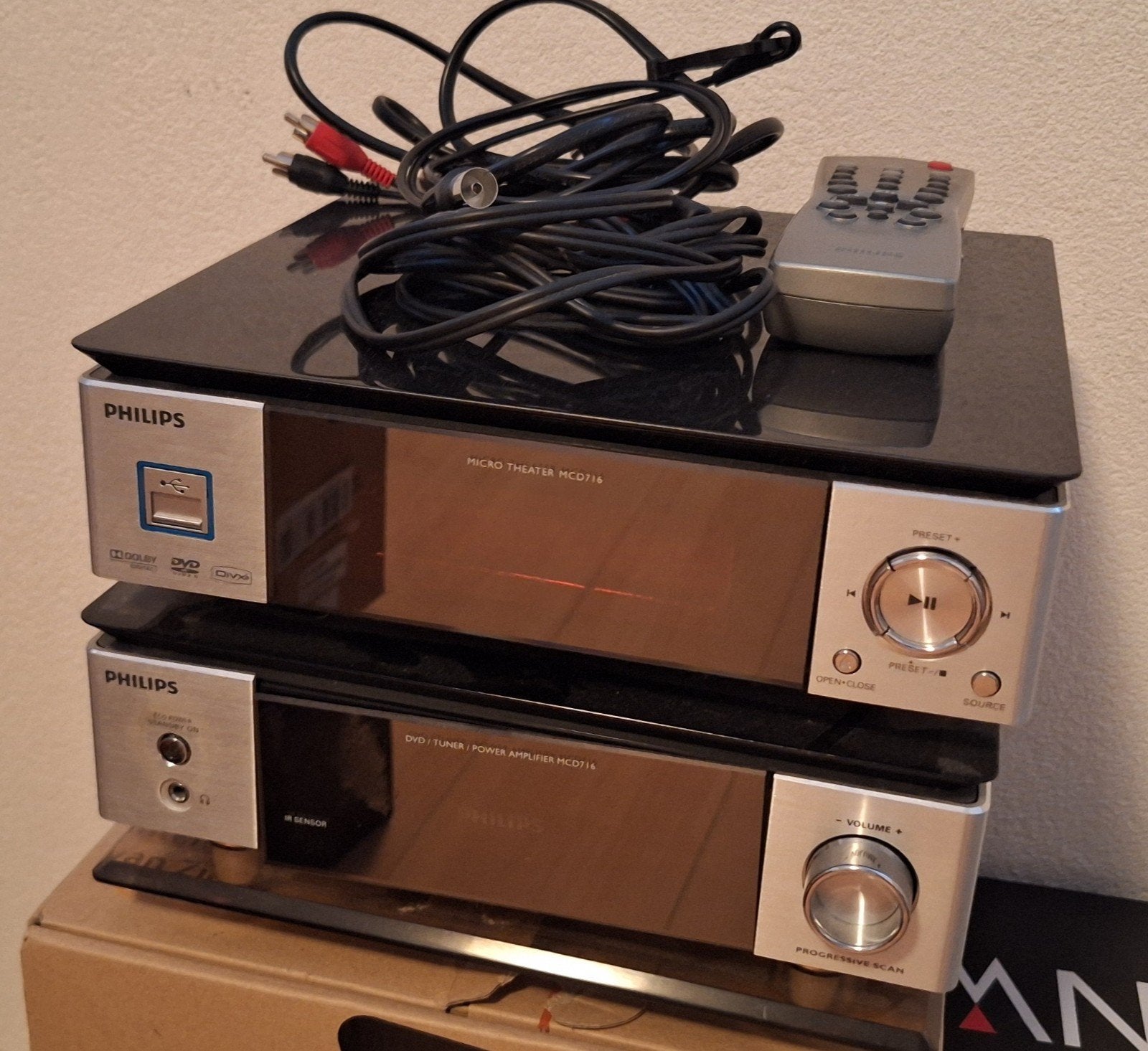 Philips Micro Theater Mcd714 Radio CD/DVD Speler, Ophalen, Philips, Gebruikt, Microset