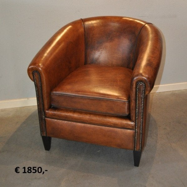 Schapenleren hockers, banken, stoelen en fauteuils, 125 cm of meer, Ophalen of Verzenden, Zo goed als nieuw, Rechthoekig