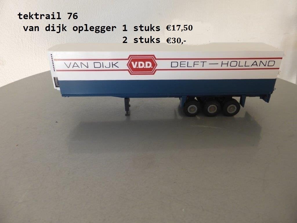 tekno vdd trailer, Verzenden, Nieuw, Bus of Vrachtwagen, Tekno