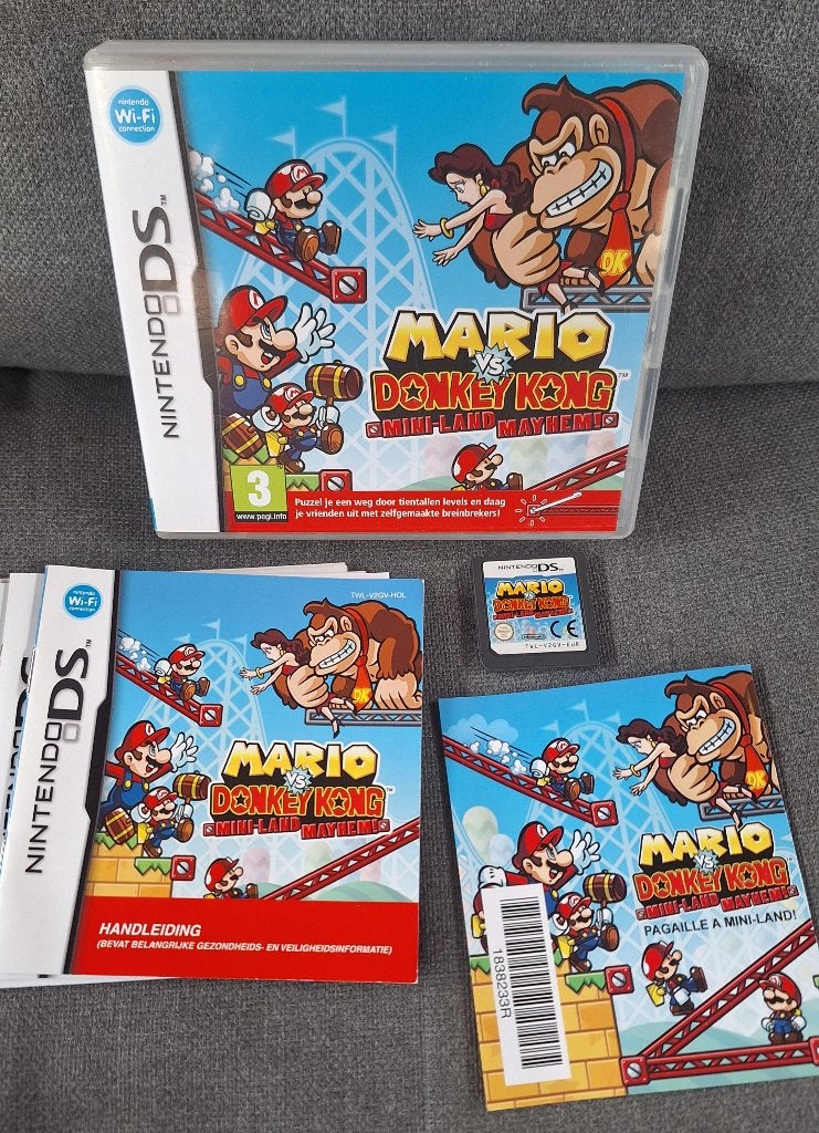 Mario vs Donkey Kong: Mini-Land Mayhem! DS ZGAN, Puzzel en Educatief, Verzenden, 1 speler, Zo goed als nieuw