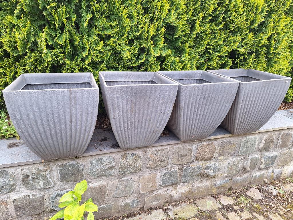 bloembak 4 stuks, Ophalen, Kunststof, Gebruikt, Minder dan 60 cm