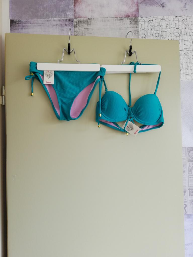 Bikini set livera turquoise top B/C broekje maat 36/S nieuw, Kleding | Dames, Badmode en Zwemkleding, Nieuw, Ophalen of Verzenden