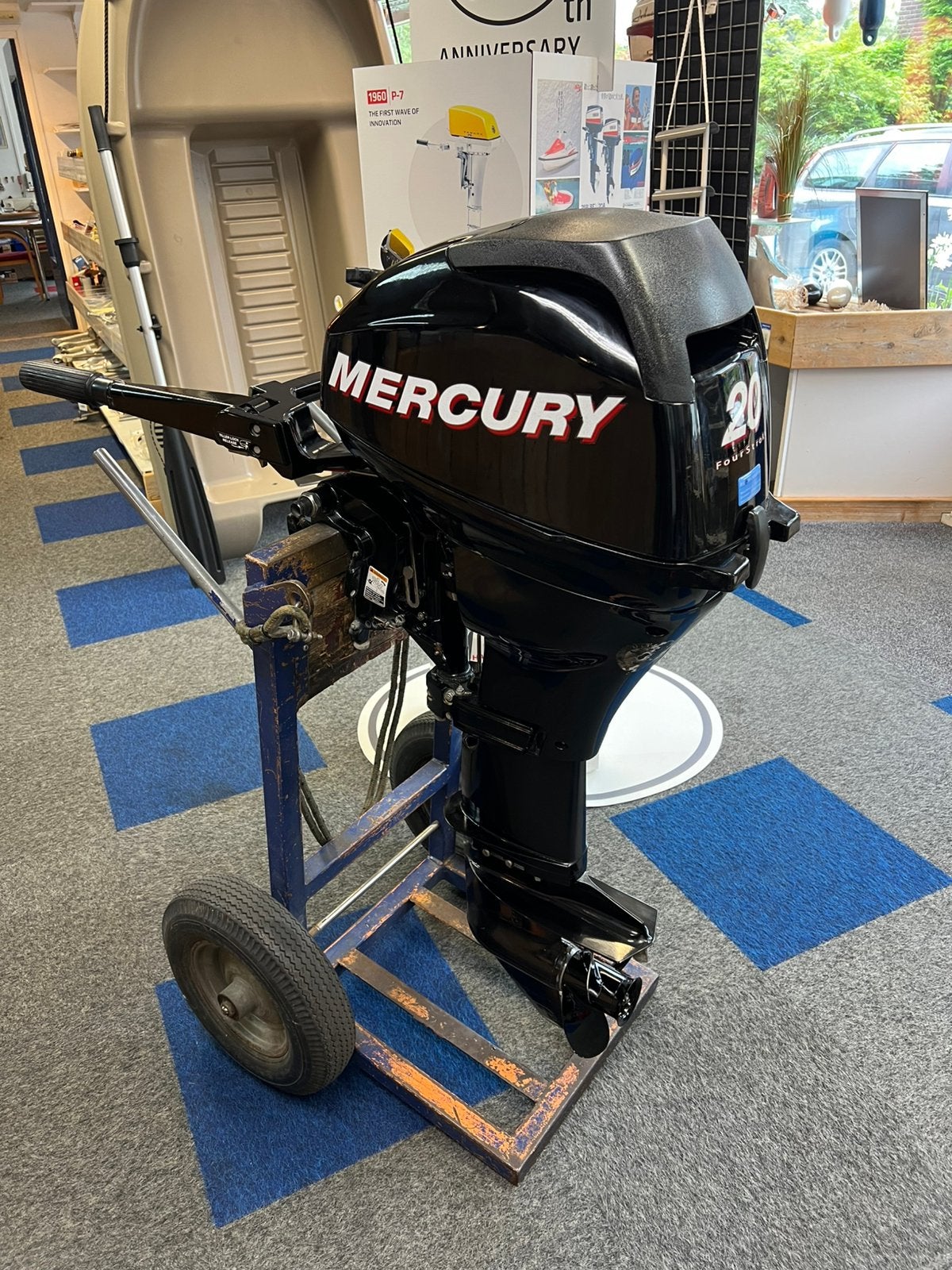 Mercury F20 langstaart op knuppel, Ophalen, 10 tot 30 pk, Gebruikt, Mercury