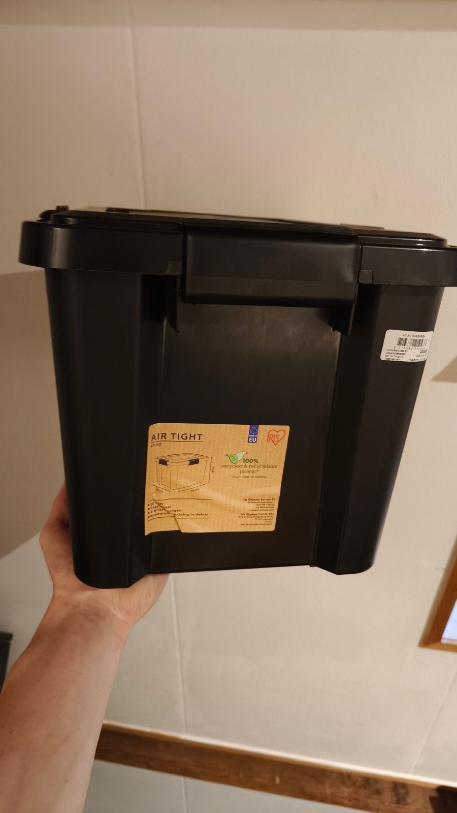 iris airtigh  luchtdichte opbergbox 20 liter, Ophalen of Verzenden, Zo goed als nieuw, Minder dan 50 cm