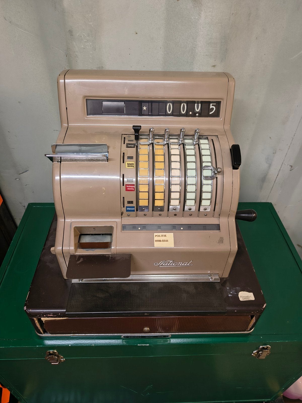 Antieke National kassa kasregister winkelkassa vintage 💰, Ophalen