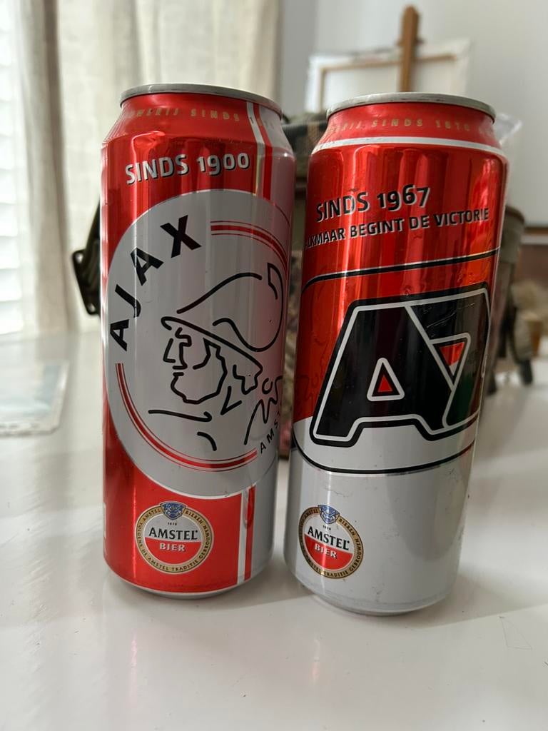 Ajax AZ Amstelblikjes, Verzamelen, Ophalen of Verzenden, Nieuw, Pul(len), Amstel