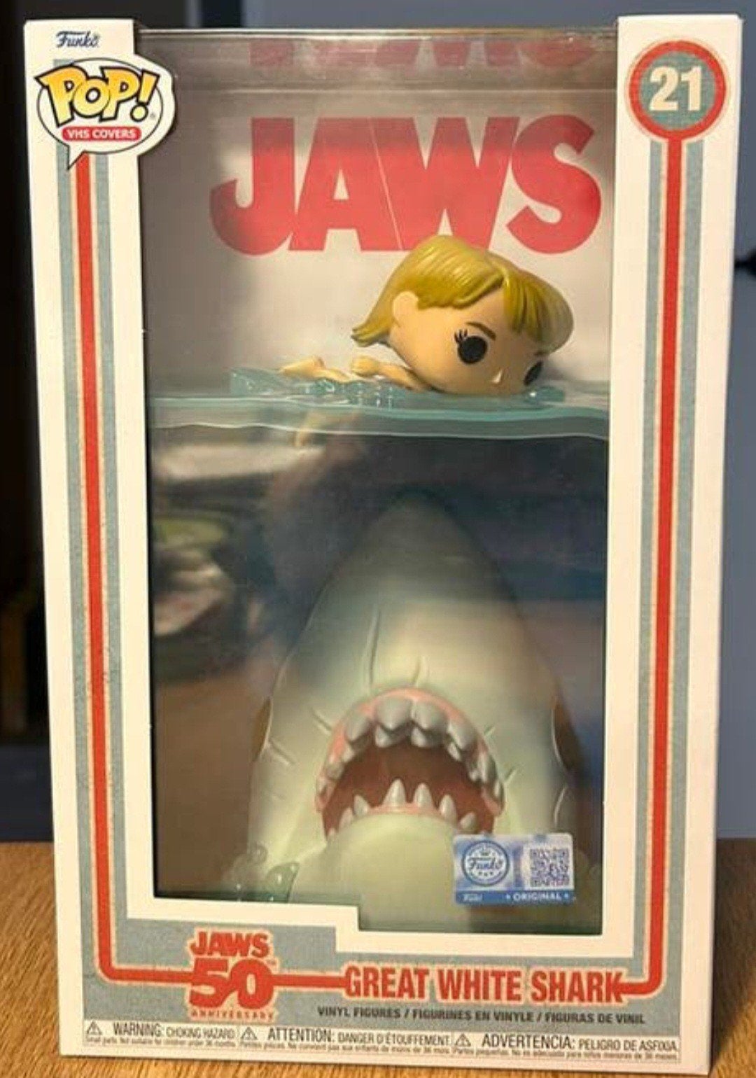 Funko Pop! VHS Cover Jaws 50th Anniversary Great White Shark, Ophalen of Verzenden, Zo goed als nieuw