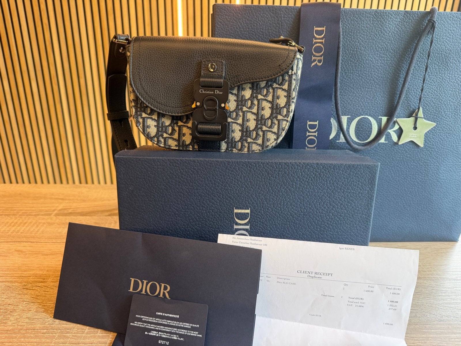 Dior Mini Saddle Messenger schoudertas - ZO GOED ALS NIEUW, Overige kleuren, Dior, Ophalen of Verzenden, Zo goed als nieuw