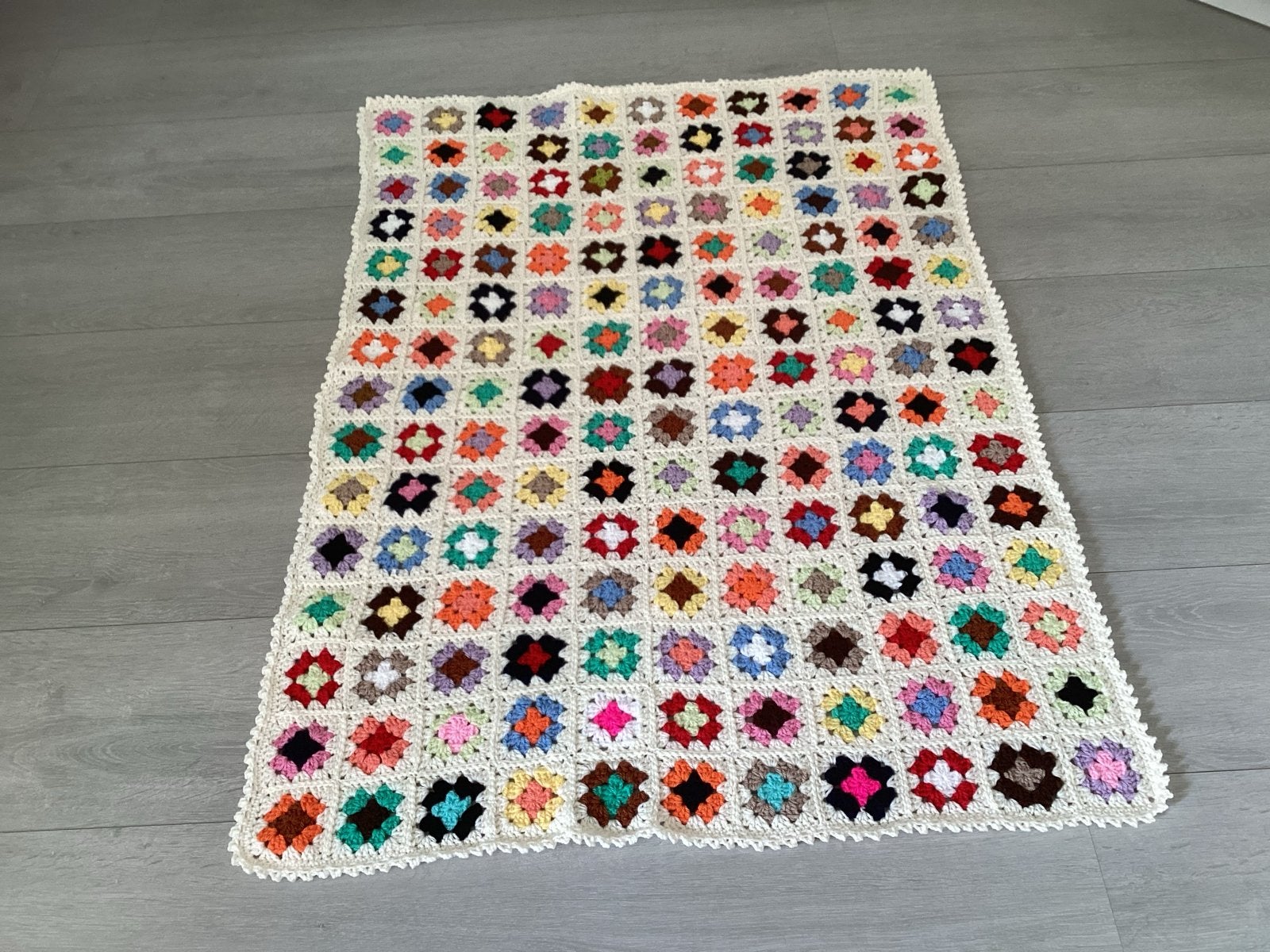 Nieuwe Gehaakte Granny Square Deken / Sprei, Overige kleuren, Overige maten, Nieuw, Ophalen of Verzenden