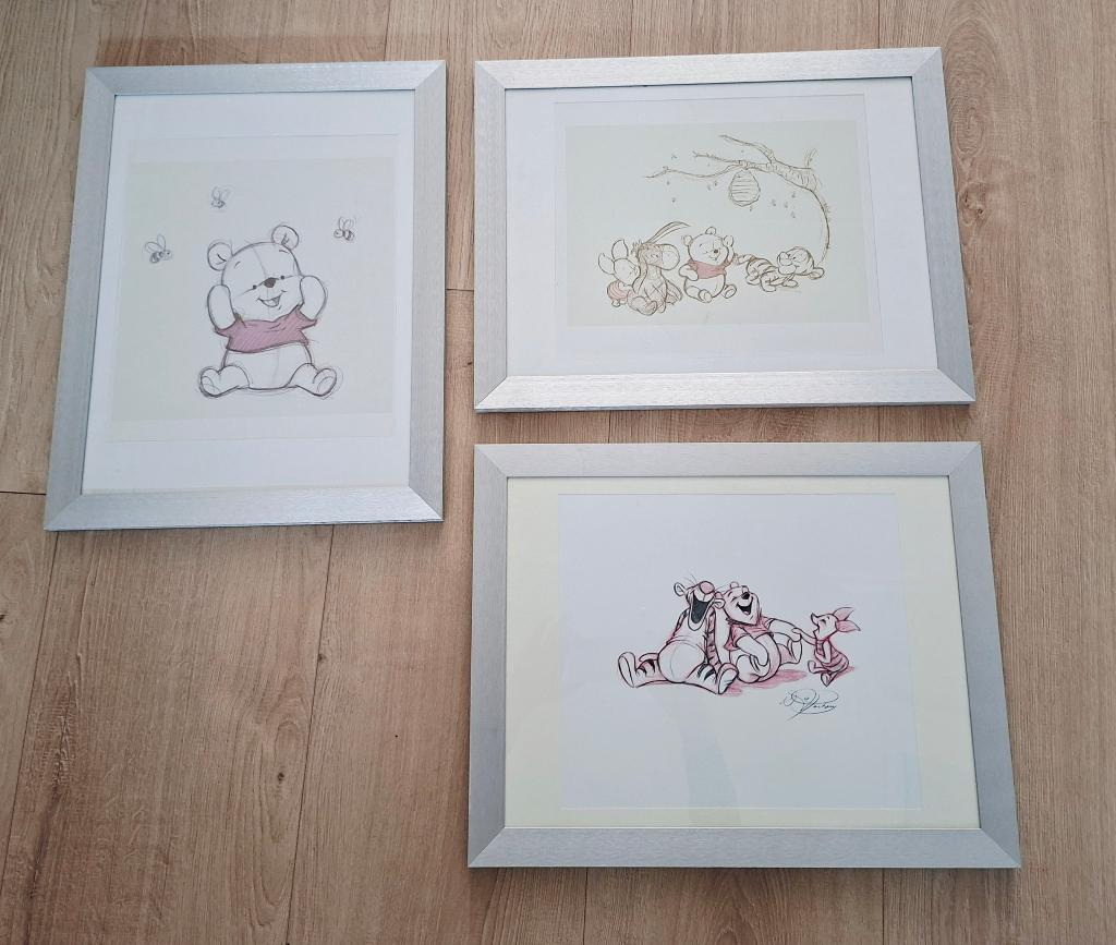 Disney Winnie de Poeh schilderijen, Verzamelen, Disney, Ophalen, Winnie de Poeh of vrienden, Zo goed als nieuw, Plaatje of Poster