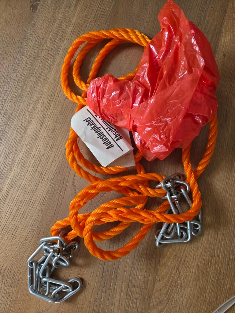 Autosleepkabel 1800kg - 10mm Polyethyleen Oranje, Ophalen of Verzenden, Nieuw