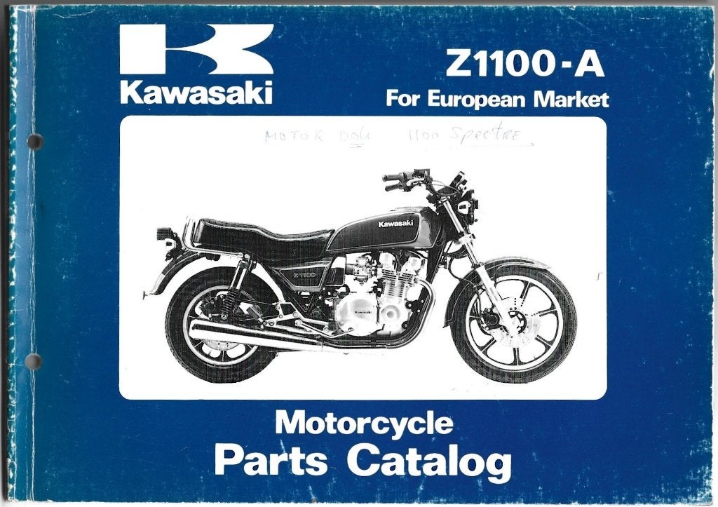 Kawasaki Z1100 A parts list (1877z) motor, Verzenden, Kawasaki