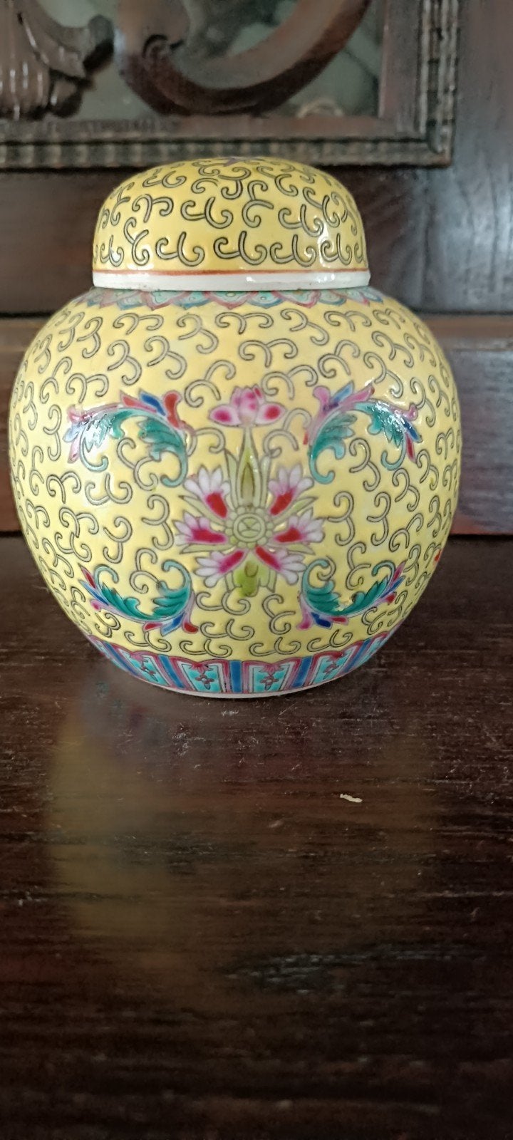 Vintage Chinese Gemberpot met Deksel – Jingdezhen Porselein, Ophalen of Verzenden