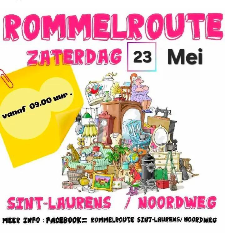Rommelroute, 23 mei in Sint-Laurens (Middelburg), Ophalen