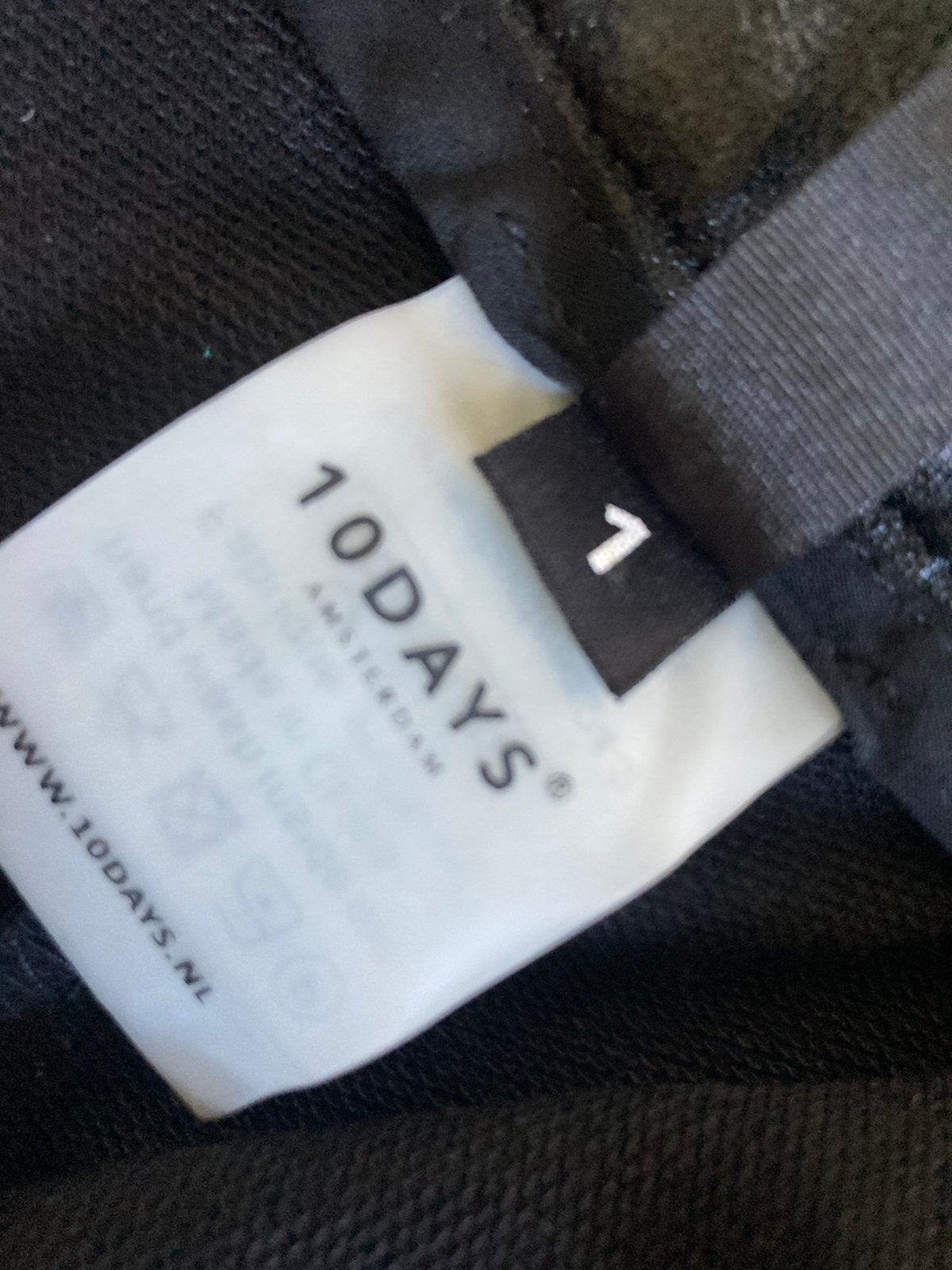 10DAYS Amsterdam leatherlook toffe broek, Kleding | Dames, Verzenden, Zwart, Maat 42/44 (L), Zo goed als nieuw
