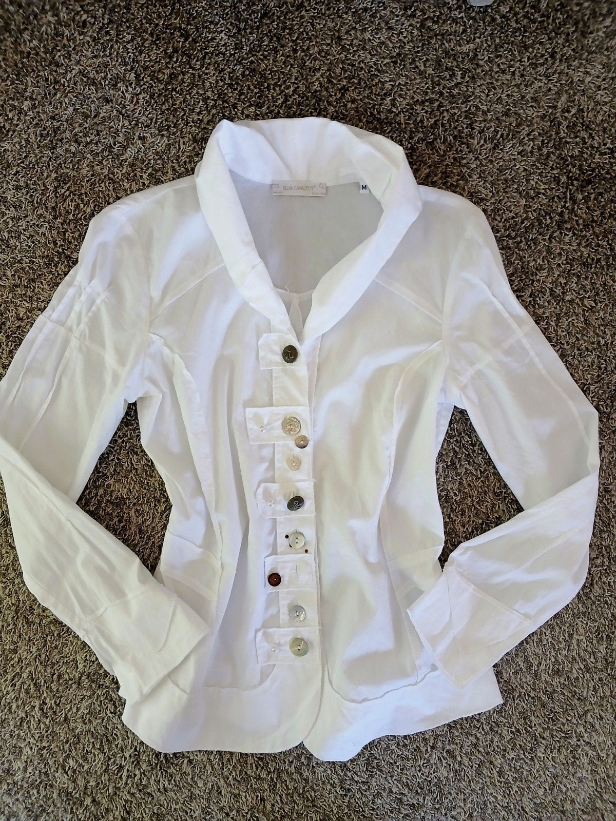 Witte blouse ELISA CAVALETTI mt M, Maat 38/40 (M), Verzenden, Wit, Zo goed als nieuw