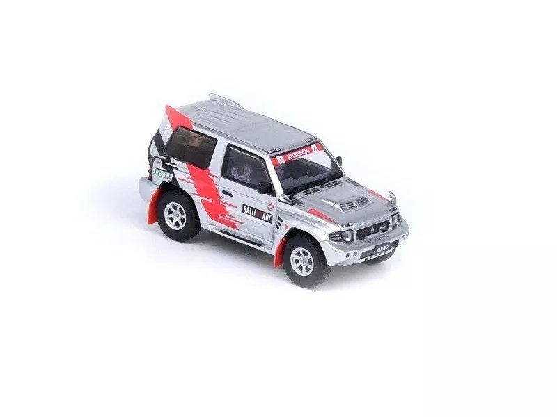 Mitsubishi Pajero Evo Rallyart grijs 1:64 Inno In088, Verzenden, Nieuw, Auto