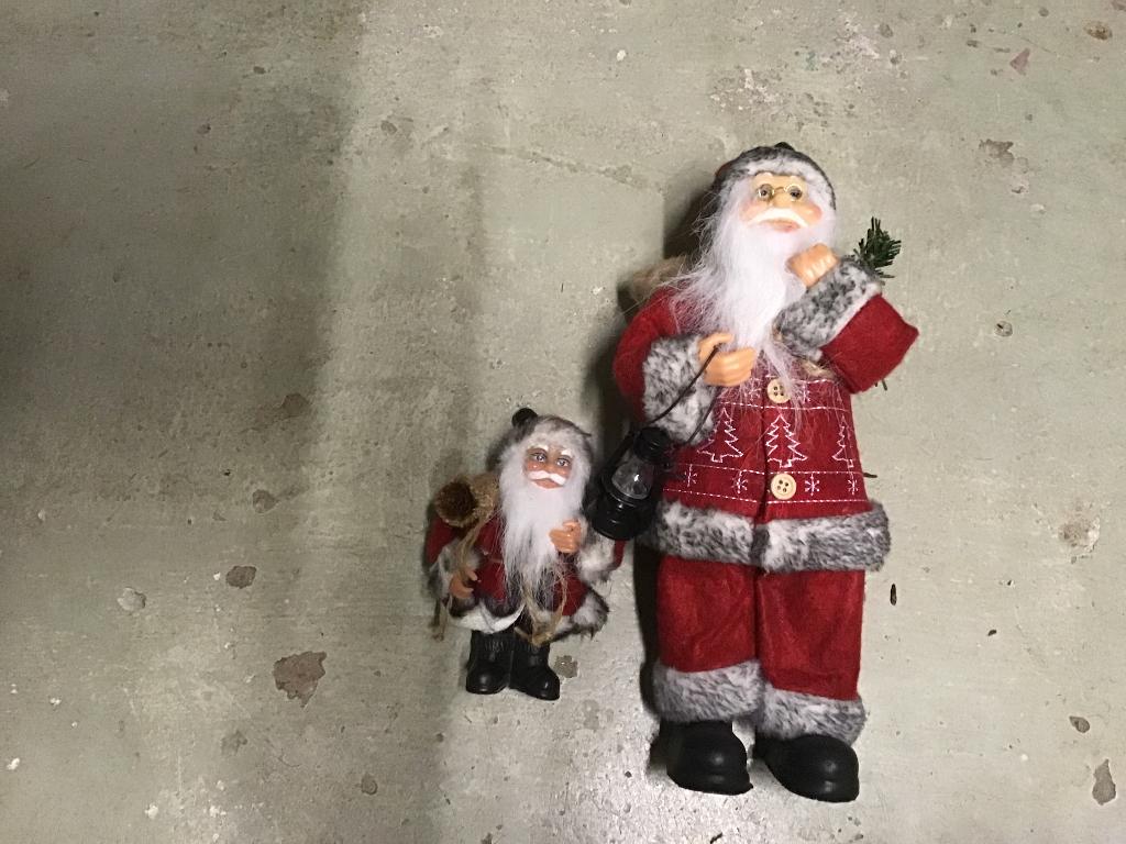 kerstman, 2 stuks, Ophalen of Verzenden, Zo goed als nieuw