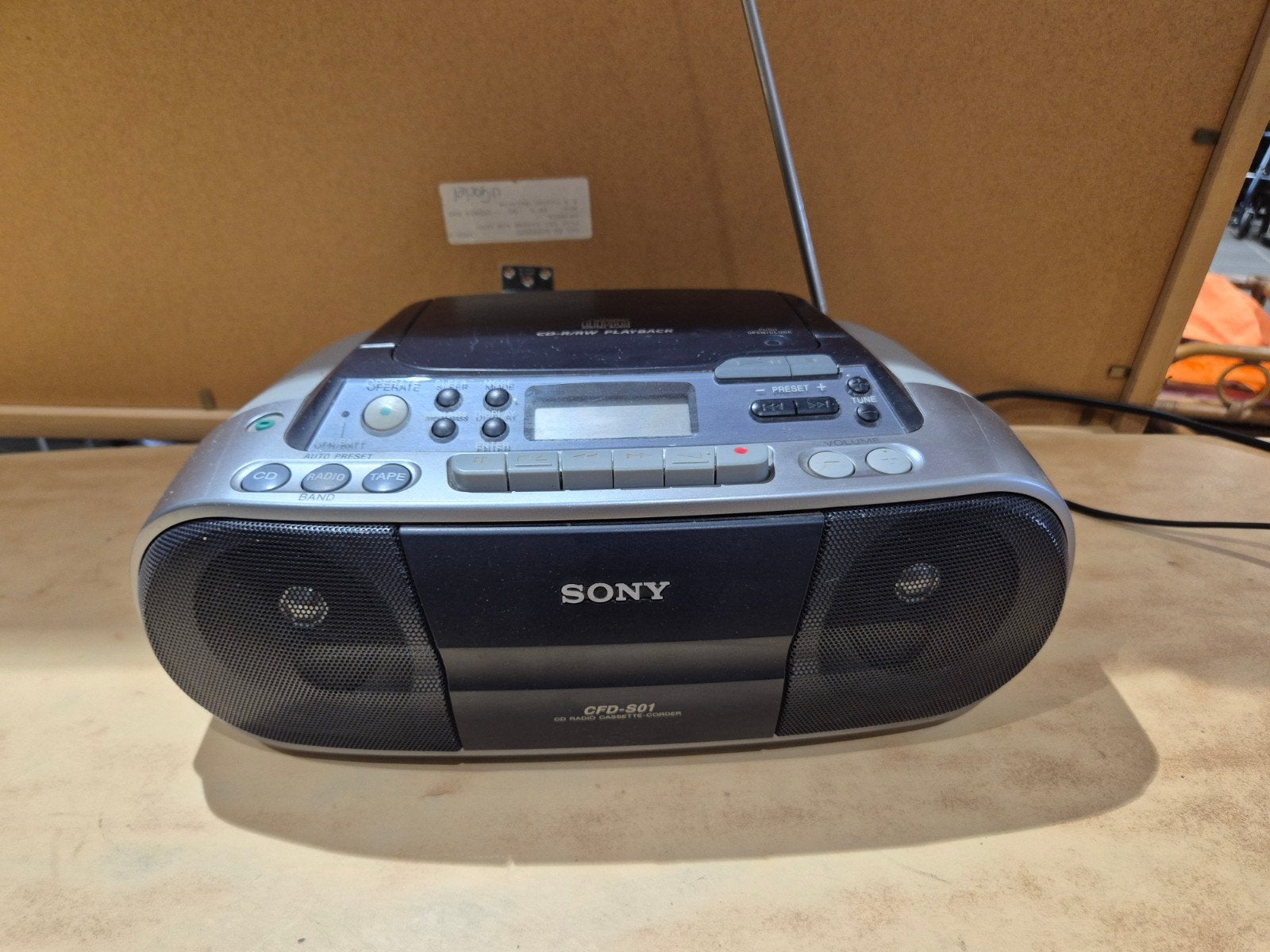 Sony CFD-S01 radio cassette recorder met CD, Ophalen of Verzenden, Onbekend, Onbekend, Onbekend