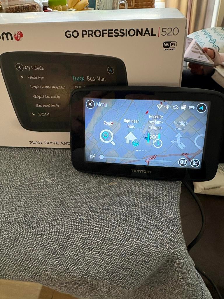 TomTom GO PROFESSIONAL 520 navigatiesysteem, Ophalen of Verzenden, Gebruikt