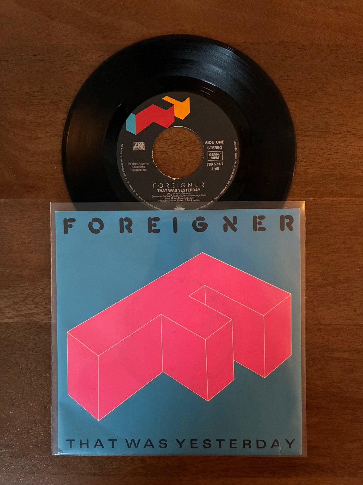 Foreigner - That was yesterday, Ophalen of Verzenden, 7 inch