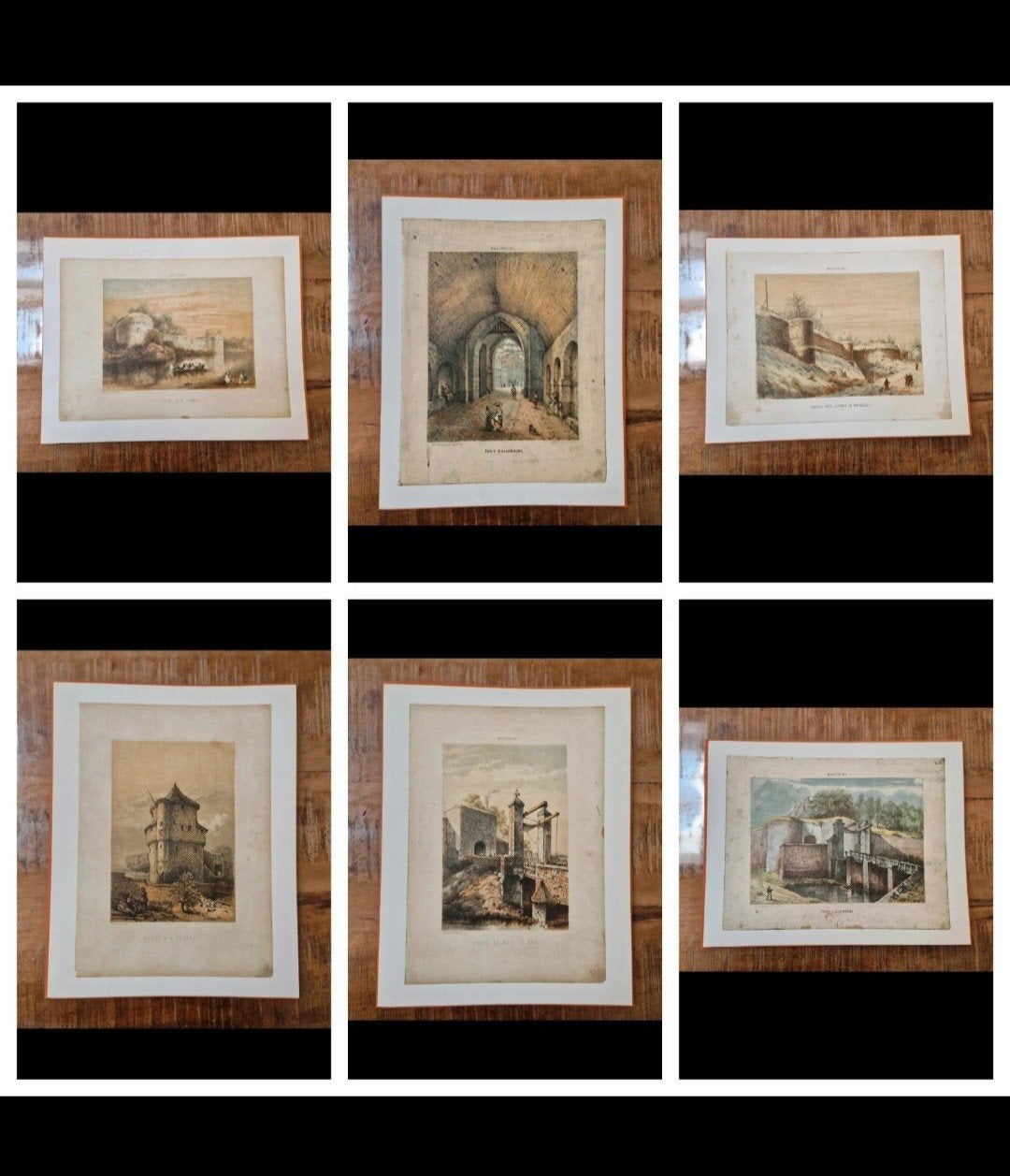 6 reproducties van litho's van Alexander Schaepkens (1978), Ophalen of Verzenden, Landschappen, Lithografie