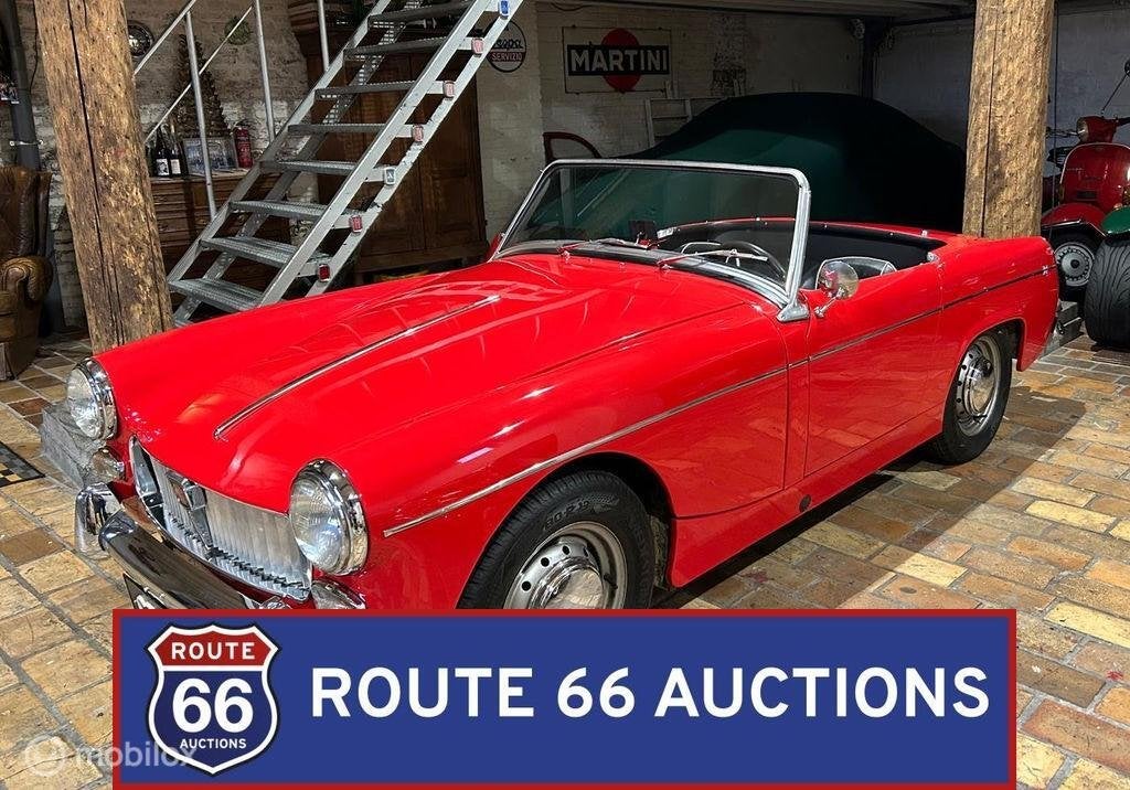 MG Midget | 1962 | Route 66 Auctions, Auto's, Oldtimers, Bedrijf, Te koop, MG, Benzine, Overige carrosserieën, Handgeschakeld